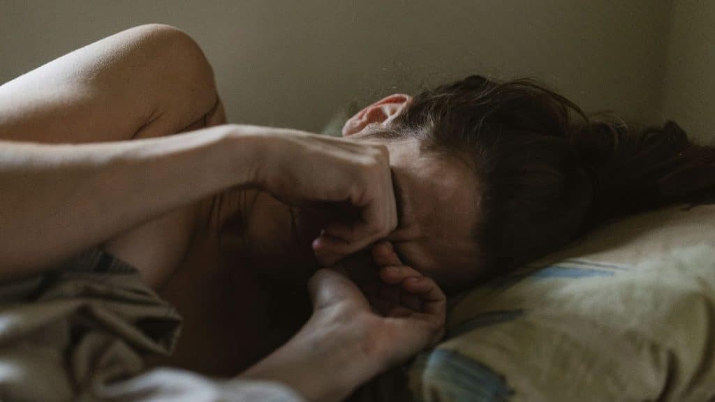 Woman crying