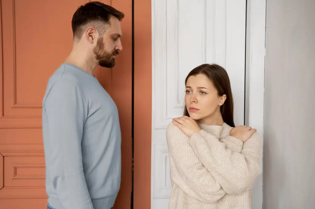 Couple having communication problems