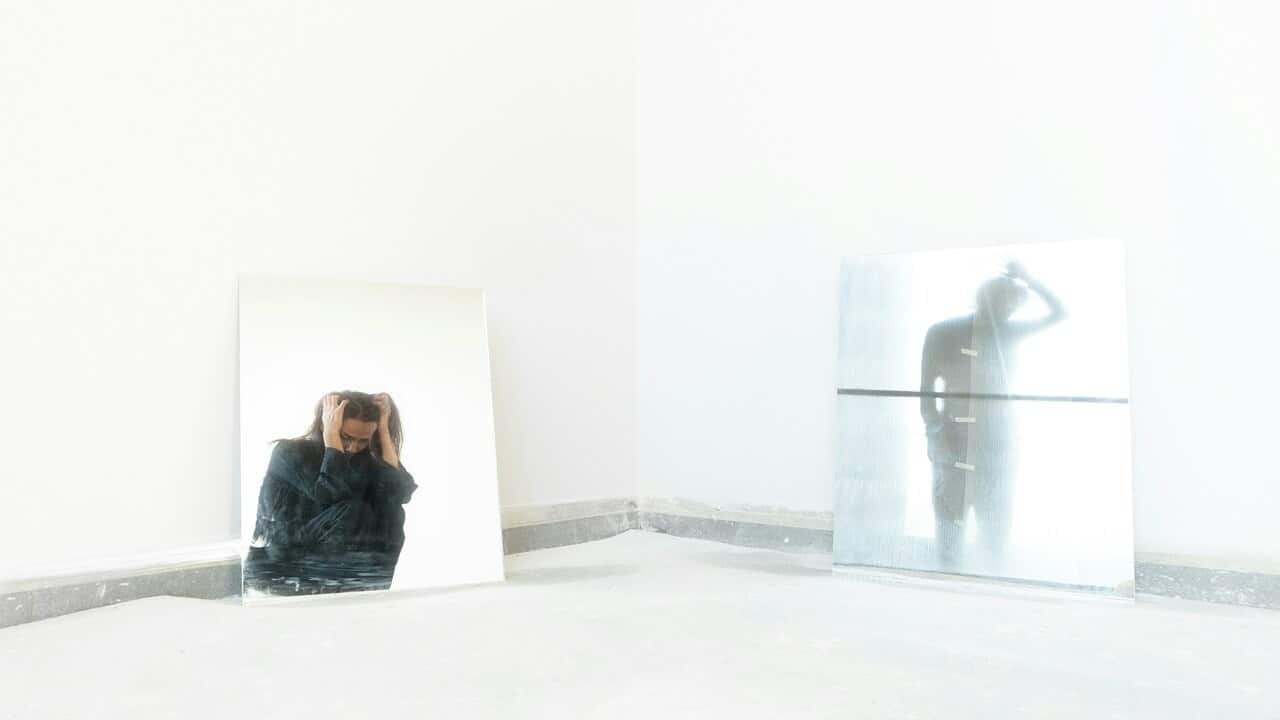 A woman with low self-esteem