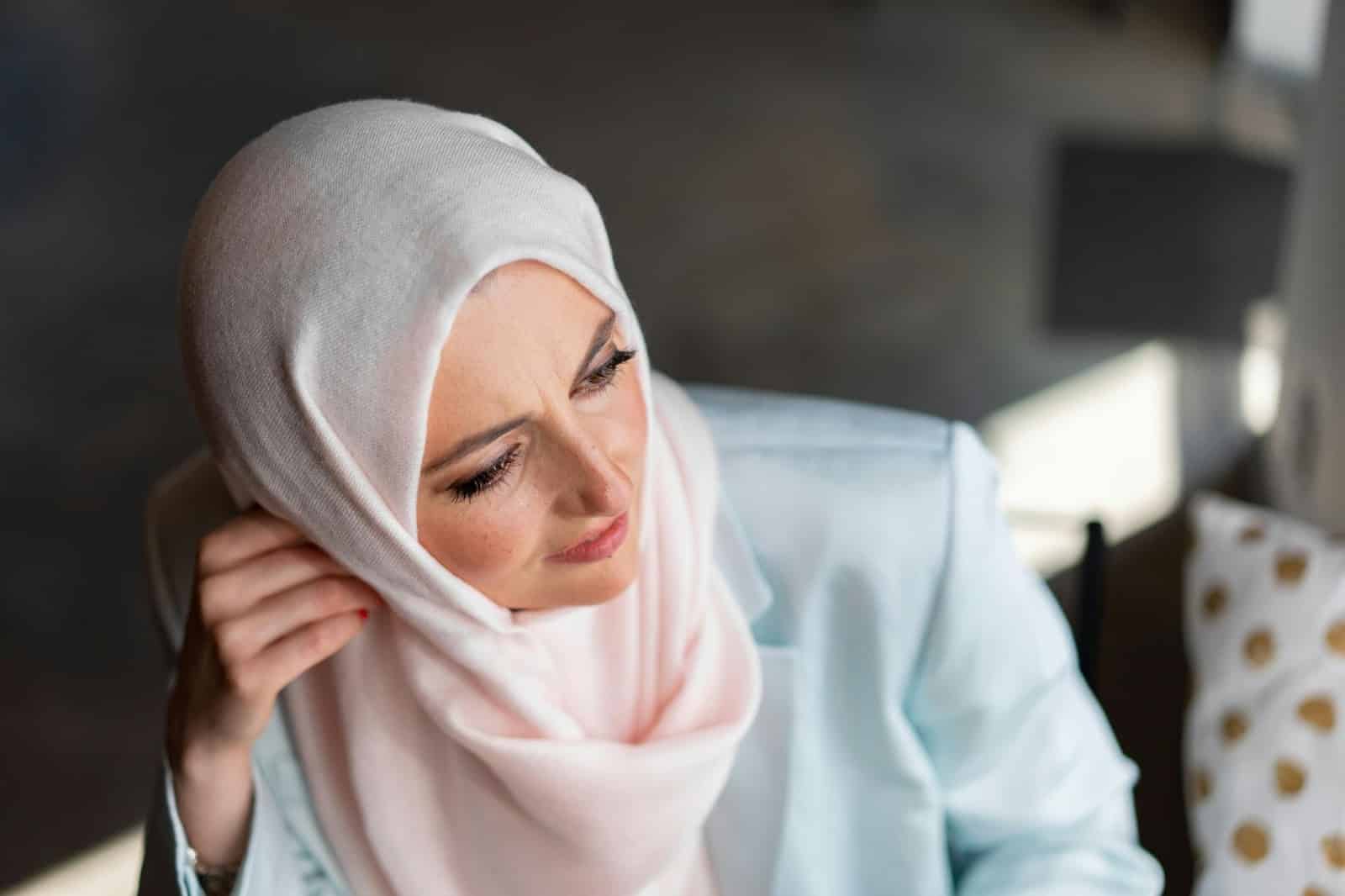 Woman looking sad