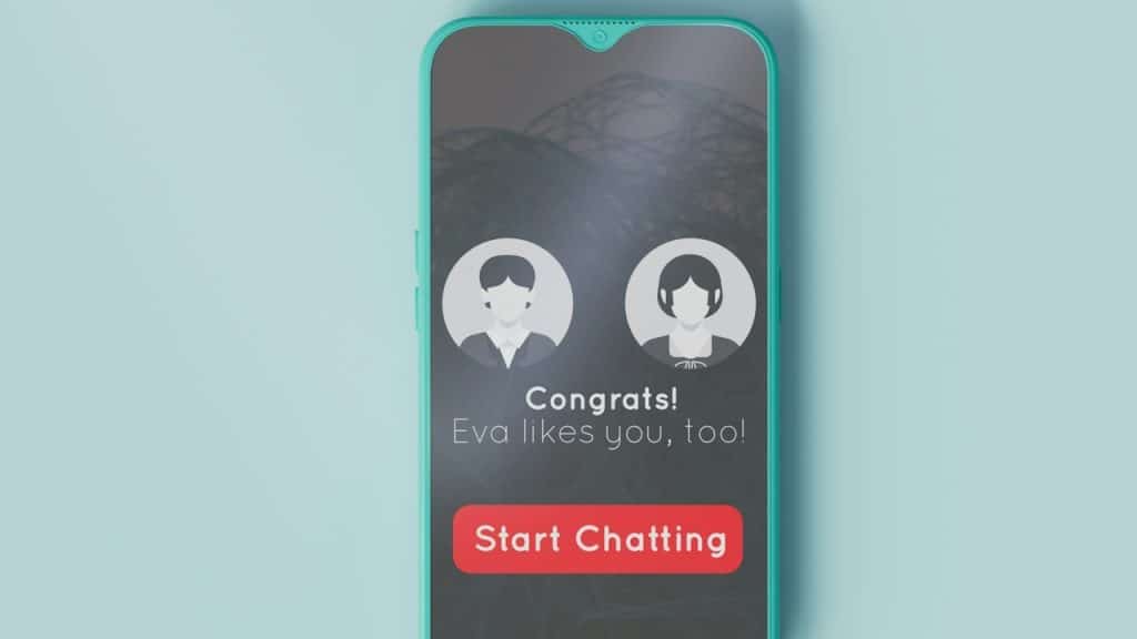 A cell phone case with a picture of two people on it.