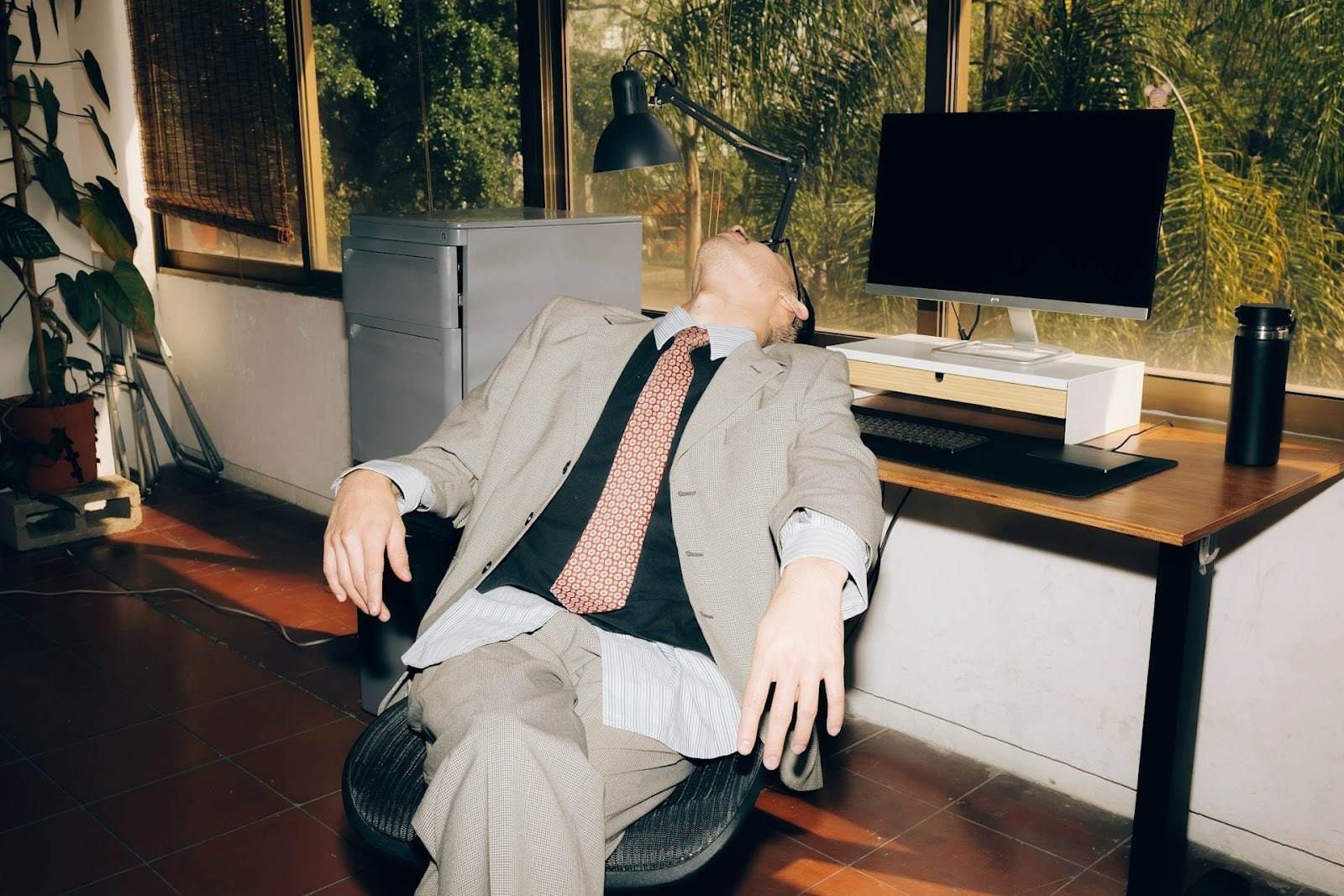 stressed man thinking