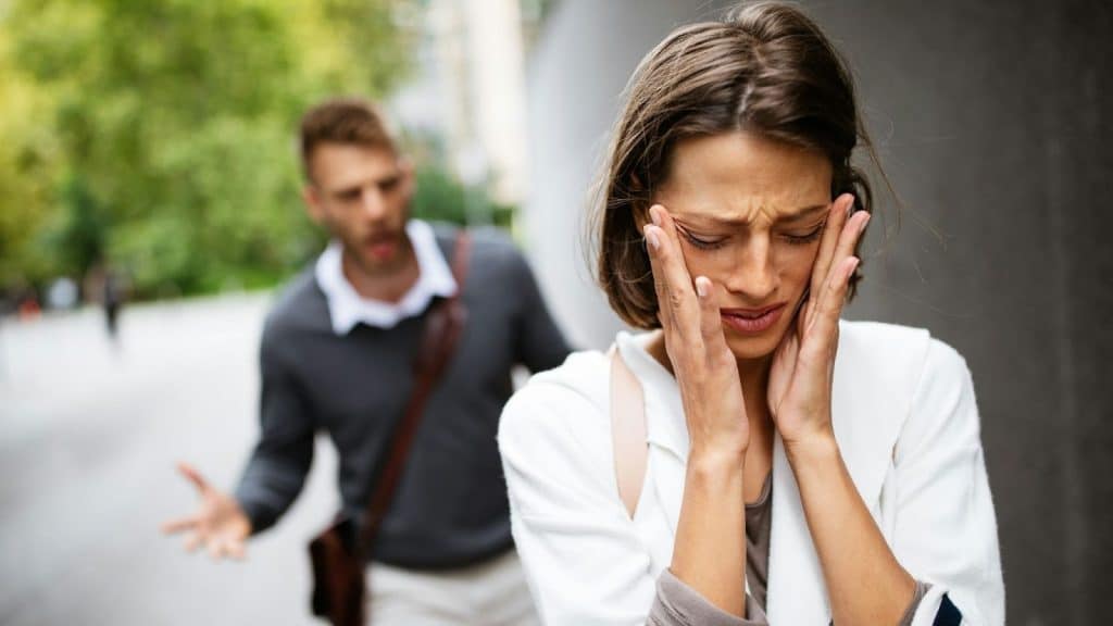 Woman looking tired and frustrated