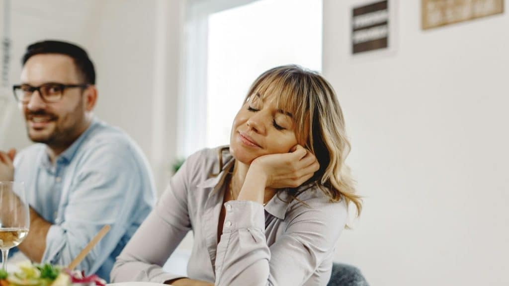 Woman thinking about being single
