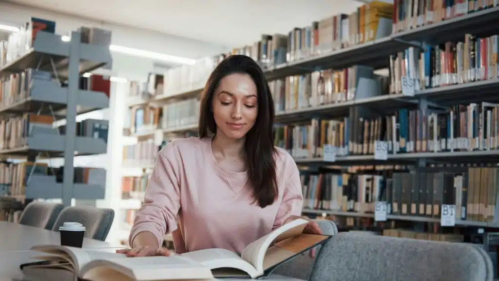 Woman having alone time