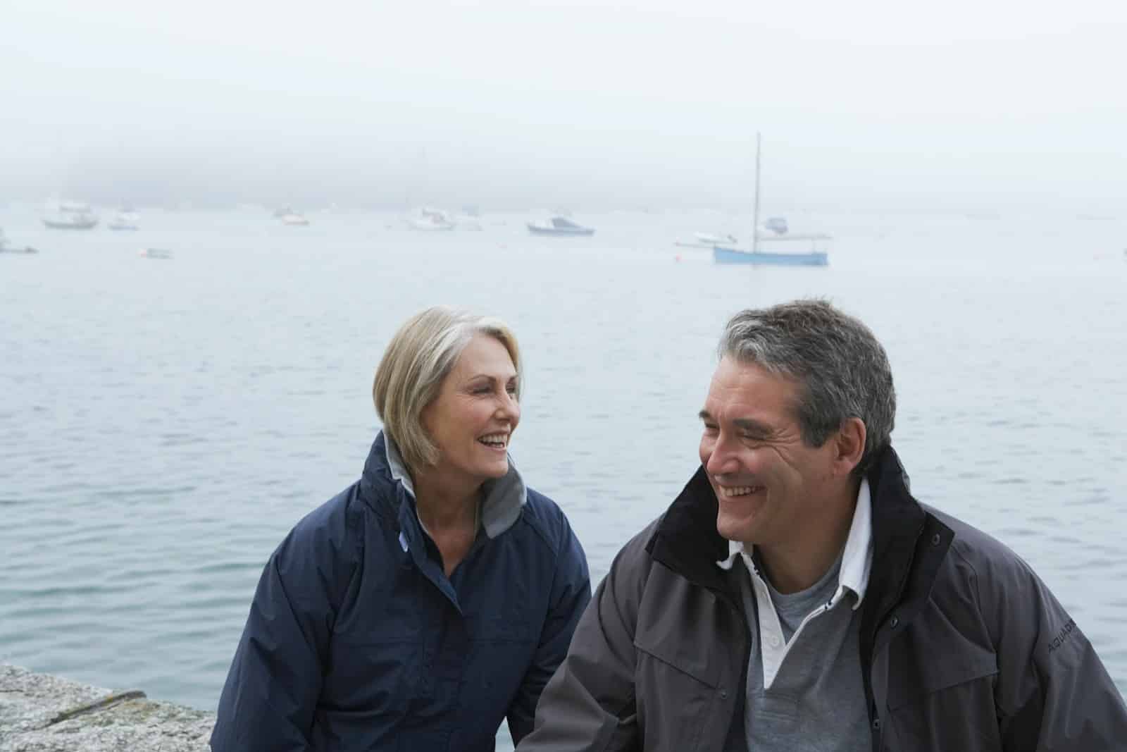 couple calm conversation
