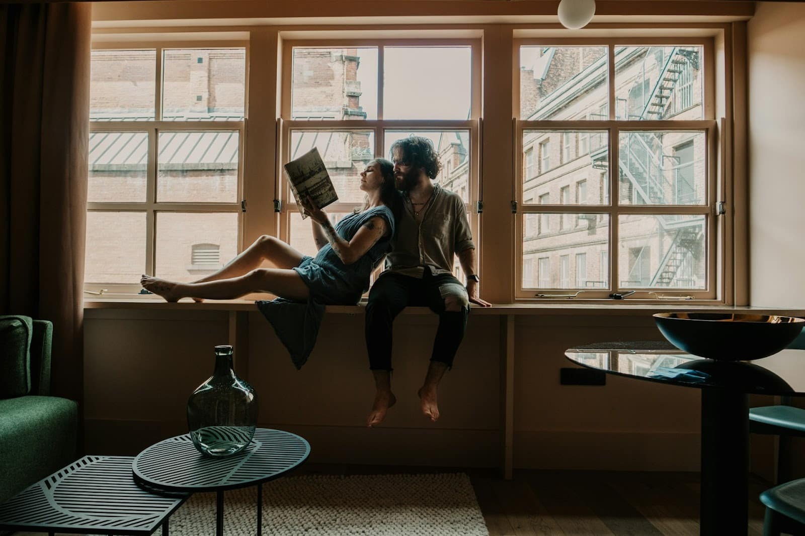 couple quiet indoors