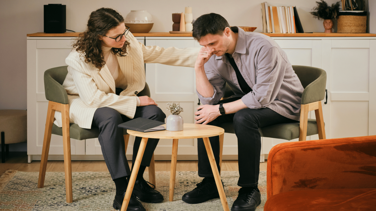 A man in therapy