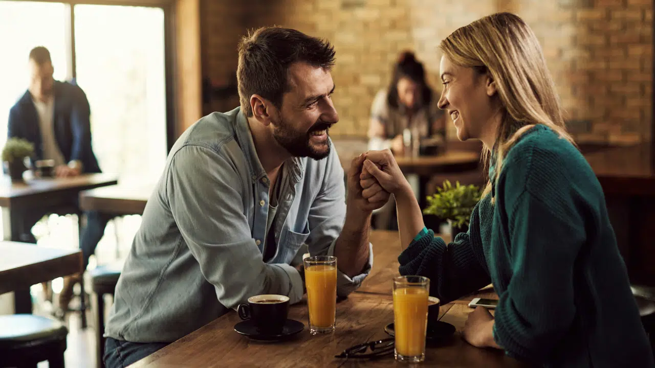 A couple on a date
