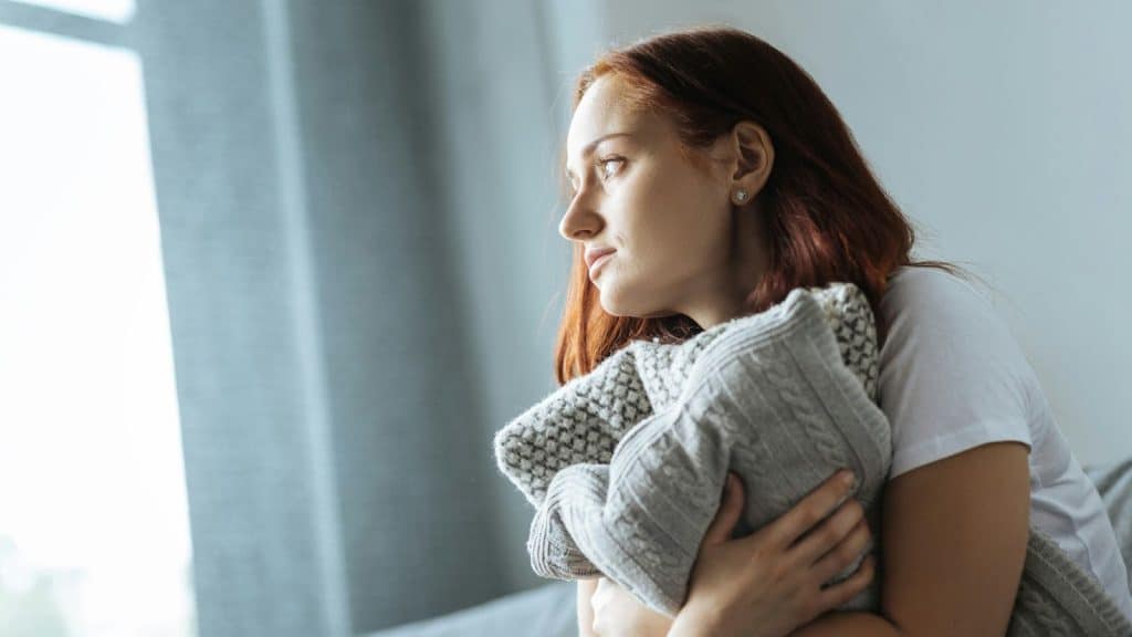 Woman alone