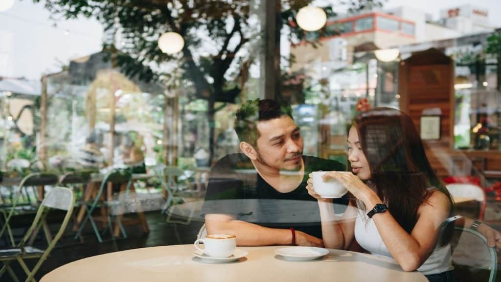 couple having thoughtful conversation