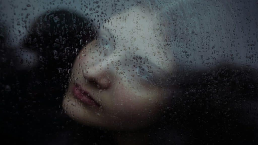person reflecting alone