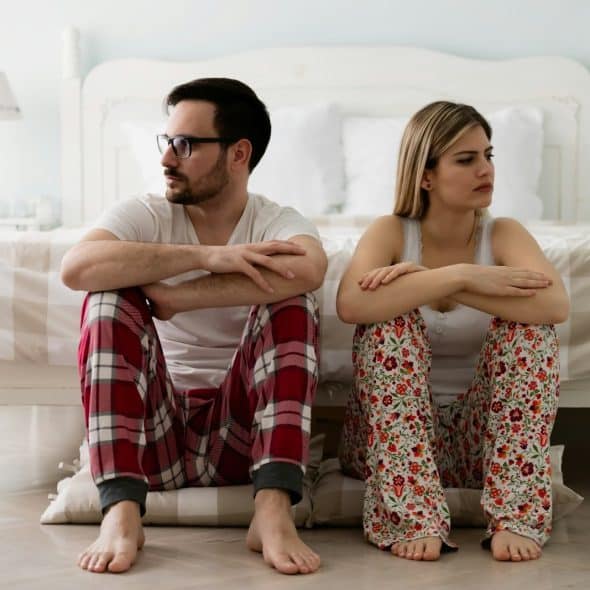 couple serious conversation