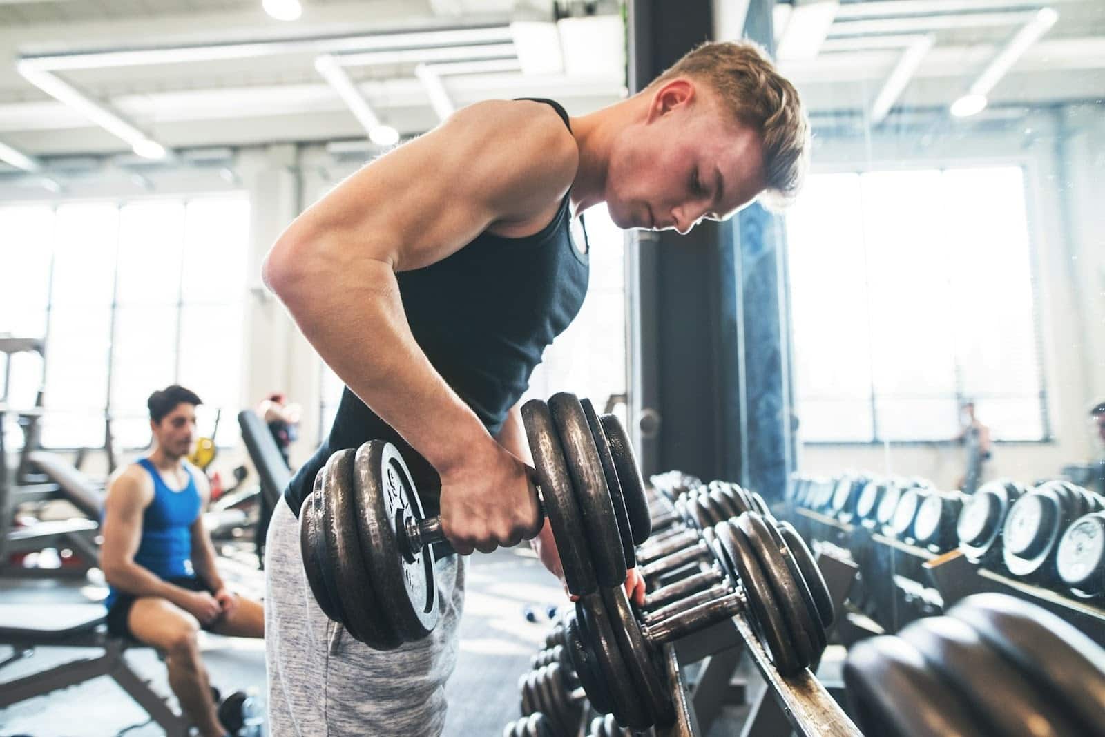 man gym mirror