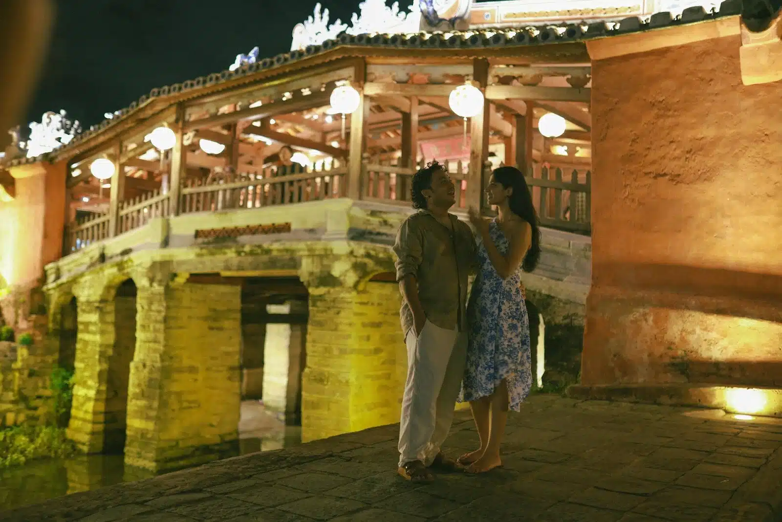 couple talking evening
