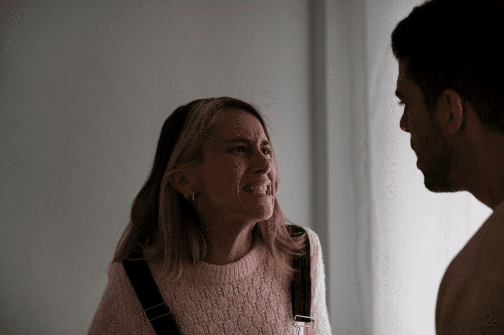 Husband and wife having a fight