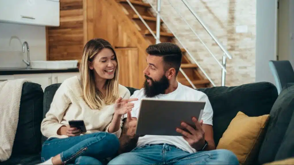 A man listening to woman’s suggestion