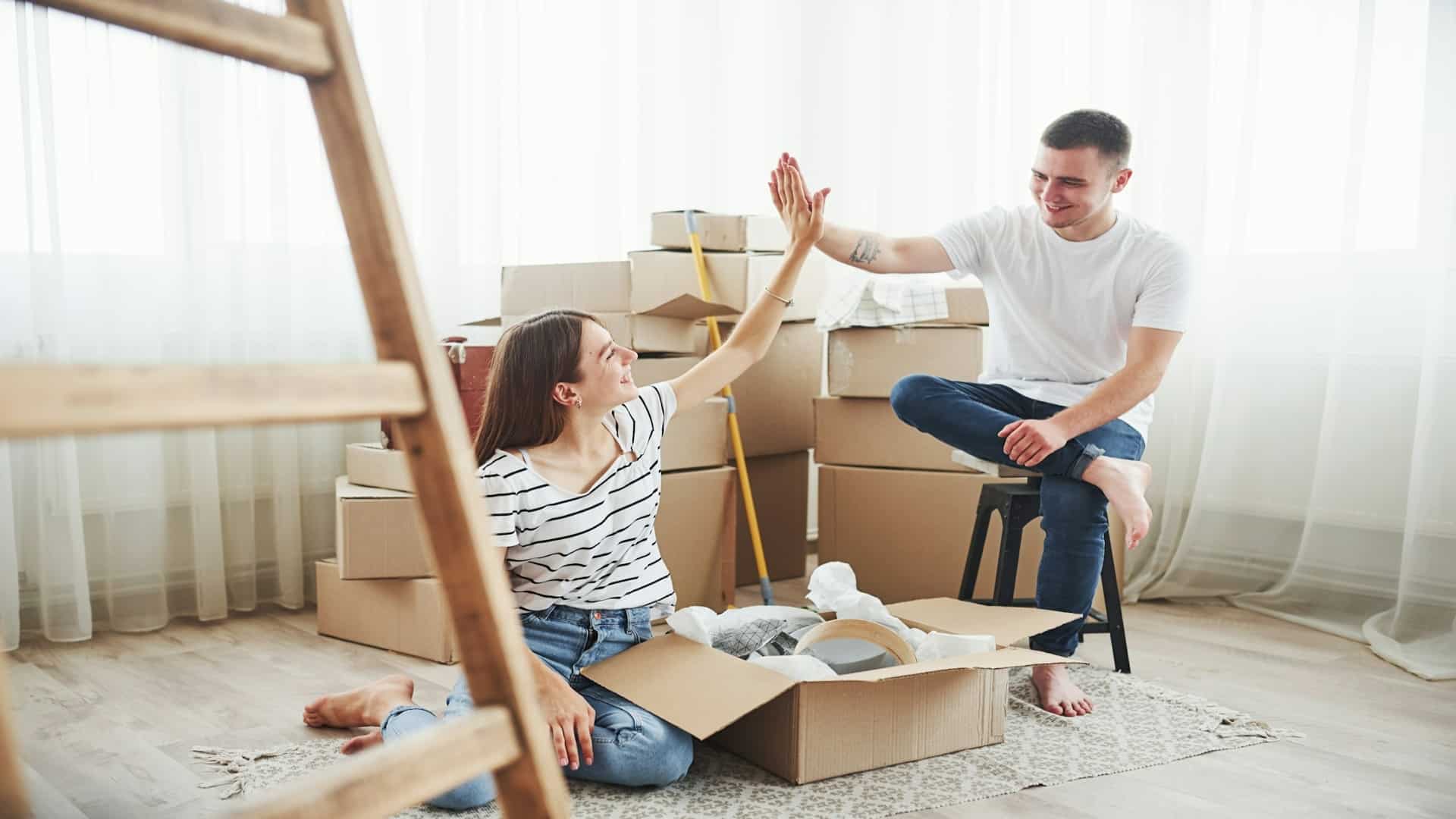 couple celebrating achievement