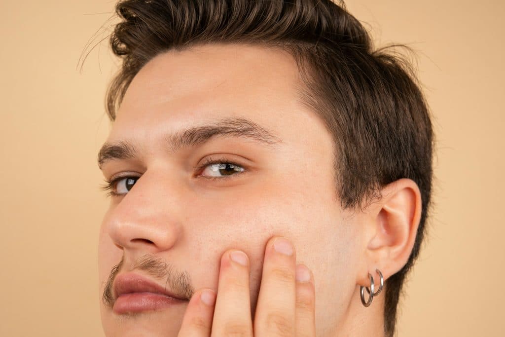 close-up of skin in natural light