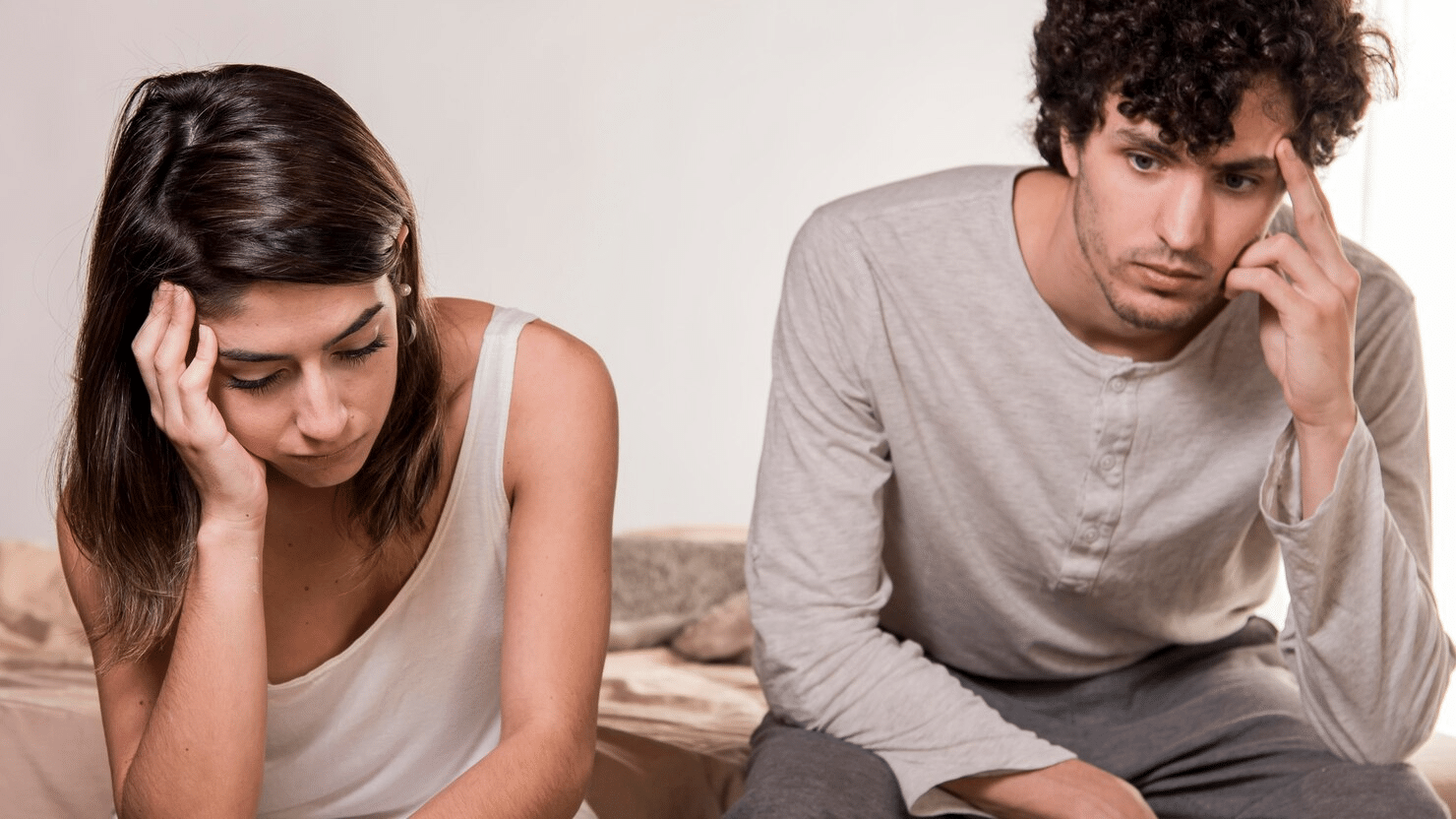 A man and woman having a problem