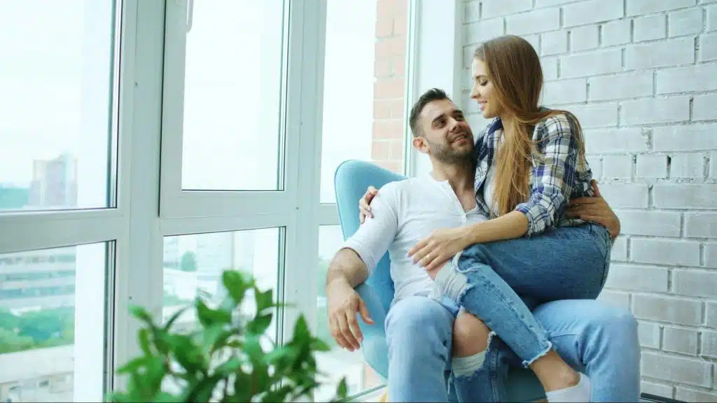 A man and woman together