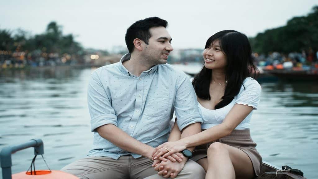 couple sharing simple moment
