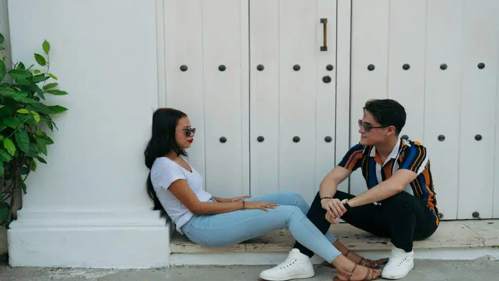 couple having honest conversation