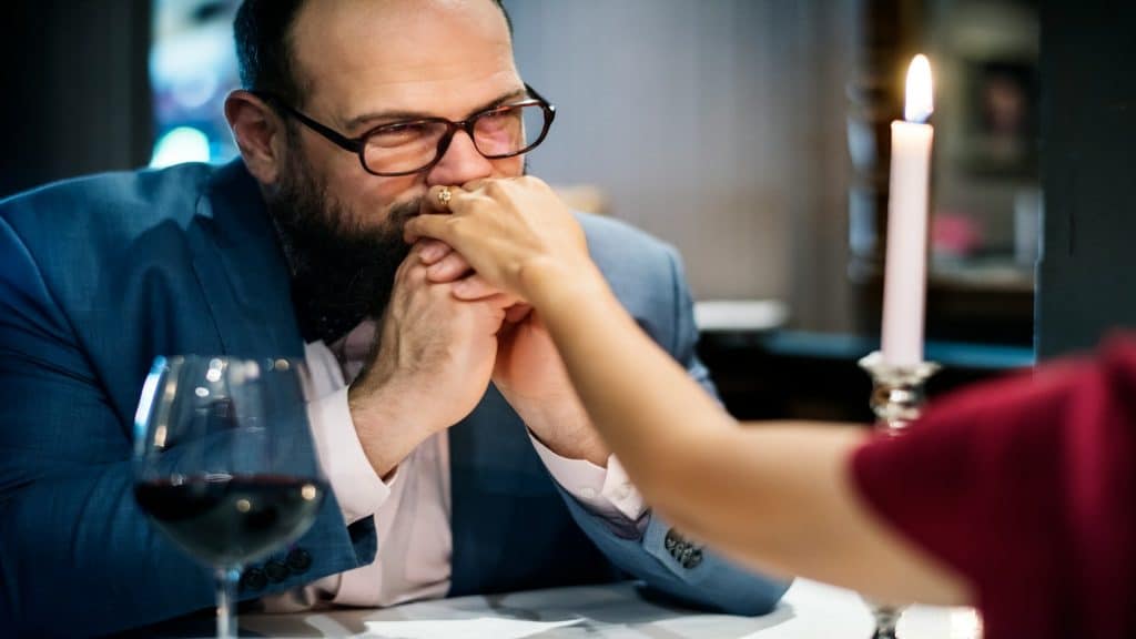 man engaging only when receiving attention