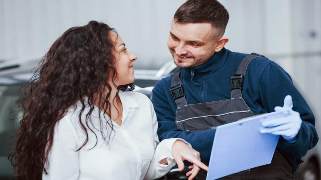 couple discussing plans together