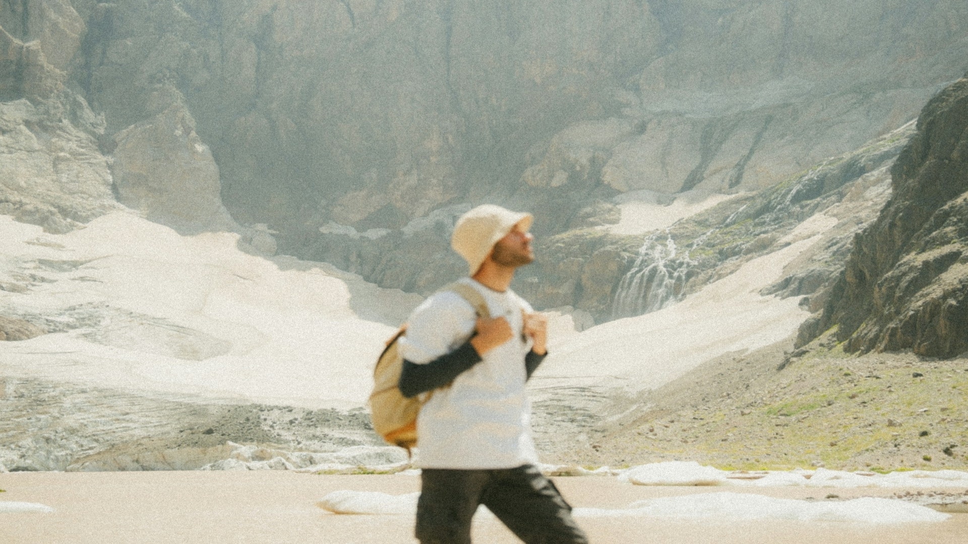 man reflecting outdoors