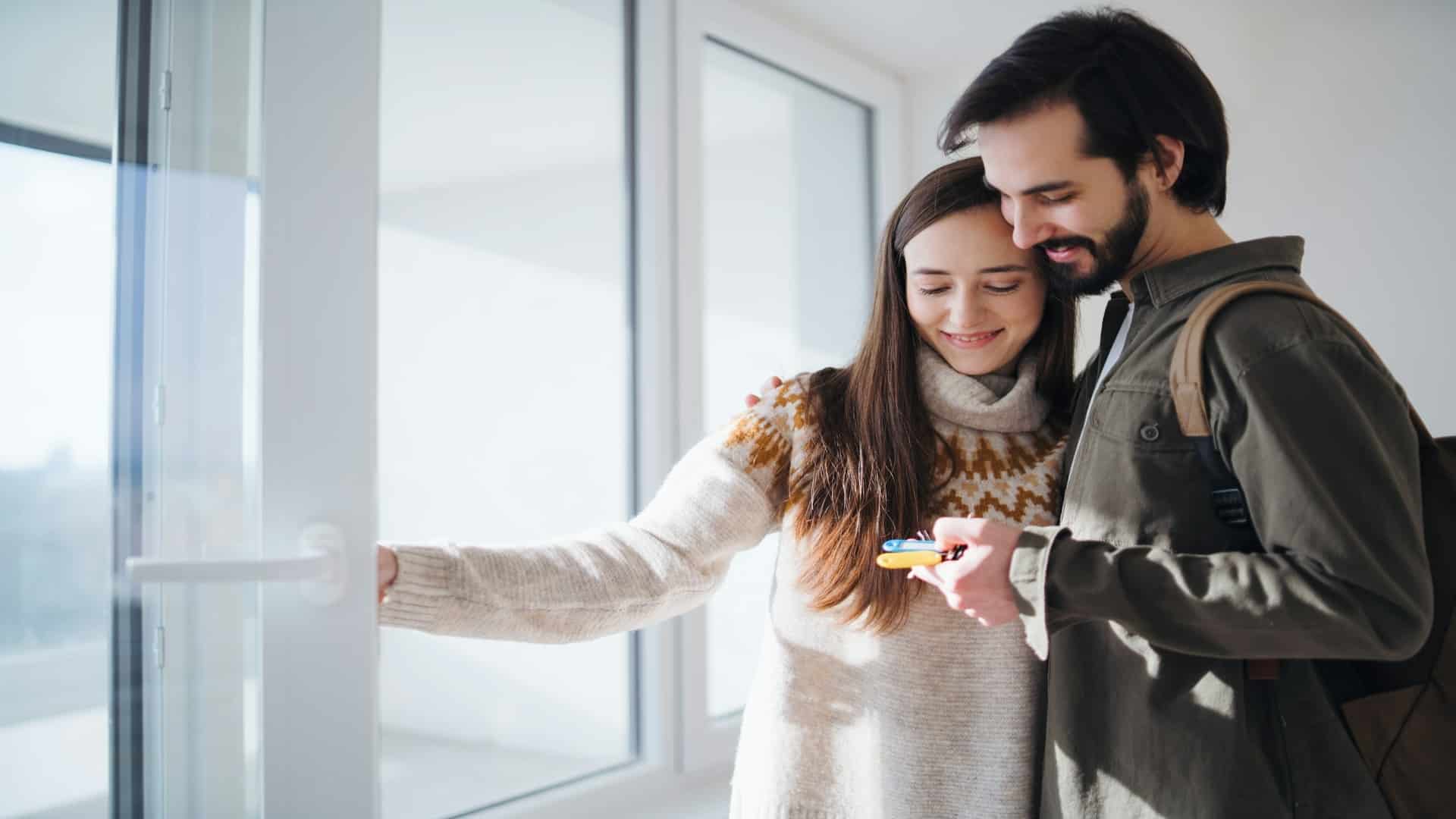 couple enjoying relaxed conversation