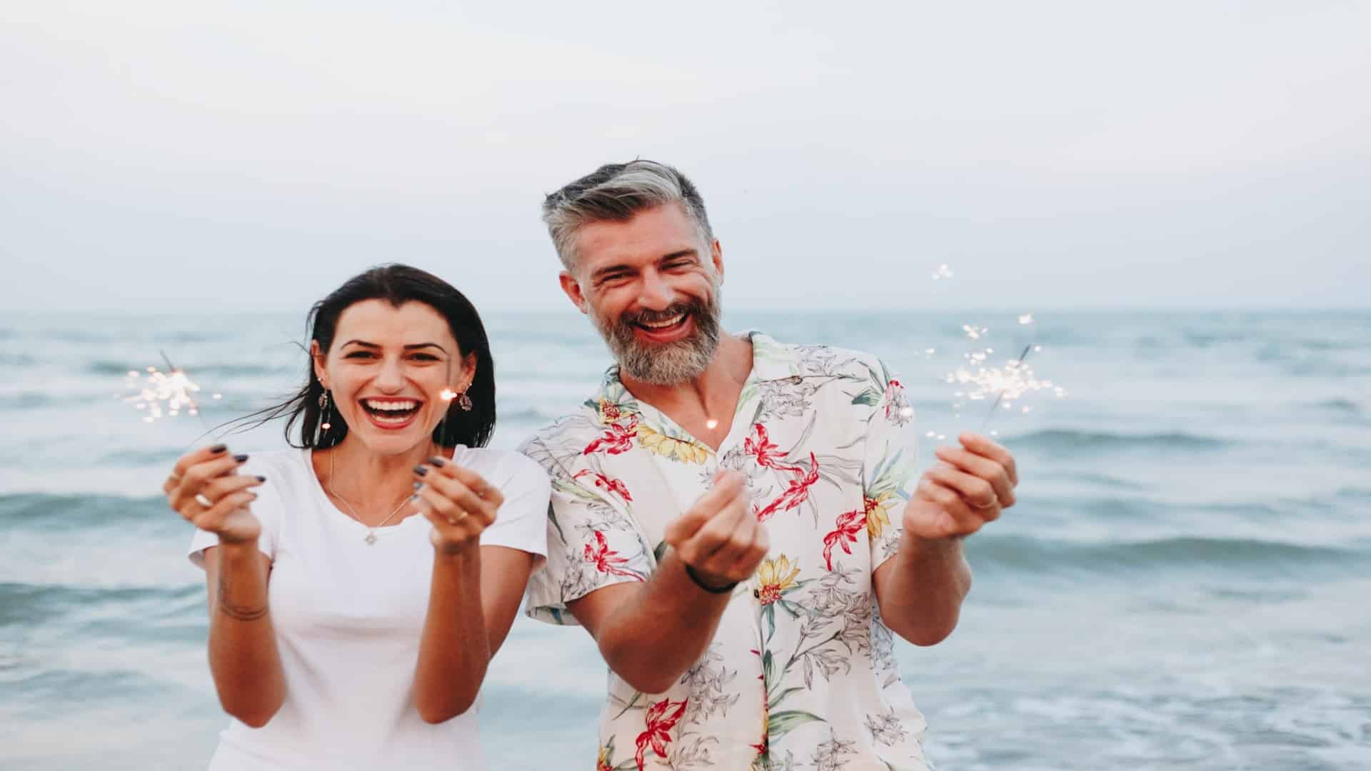 couple celebrating success