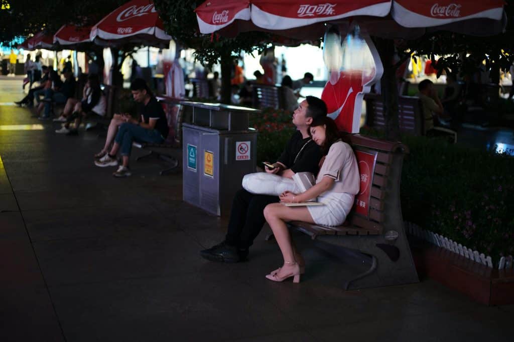 couple quiet moment