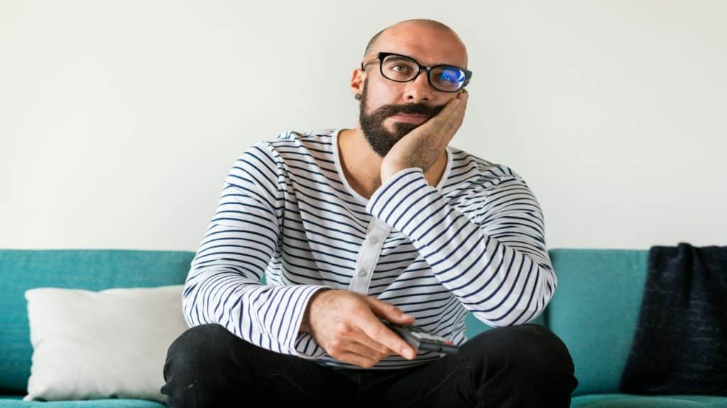 man observing steady behavior
