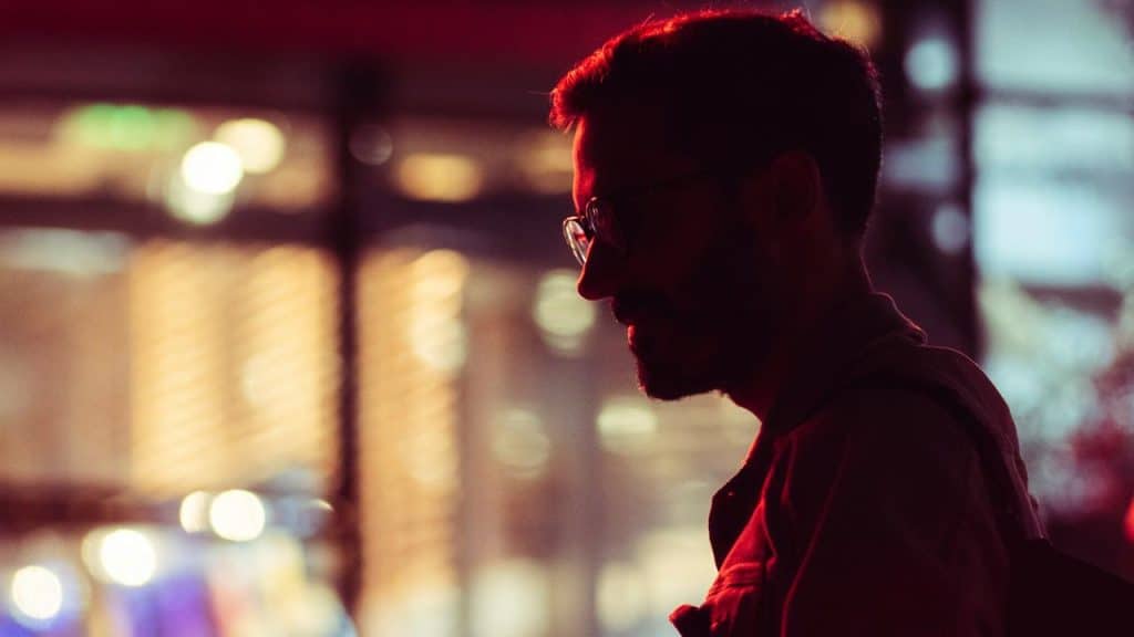 A man in glasses