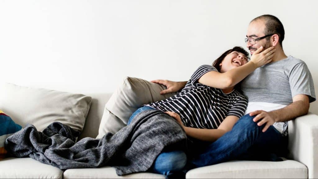 A man and woman together