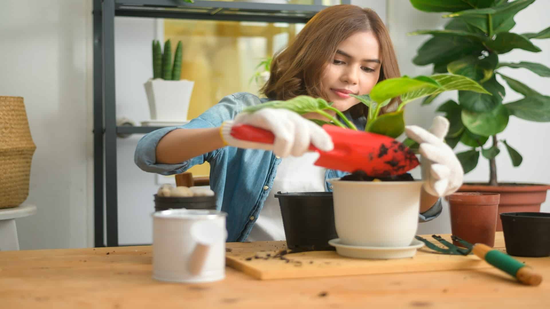 woman enjoying personal hobby