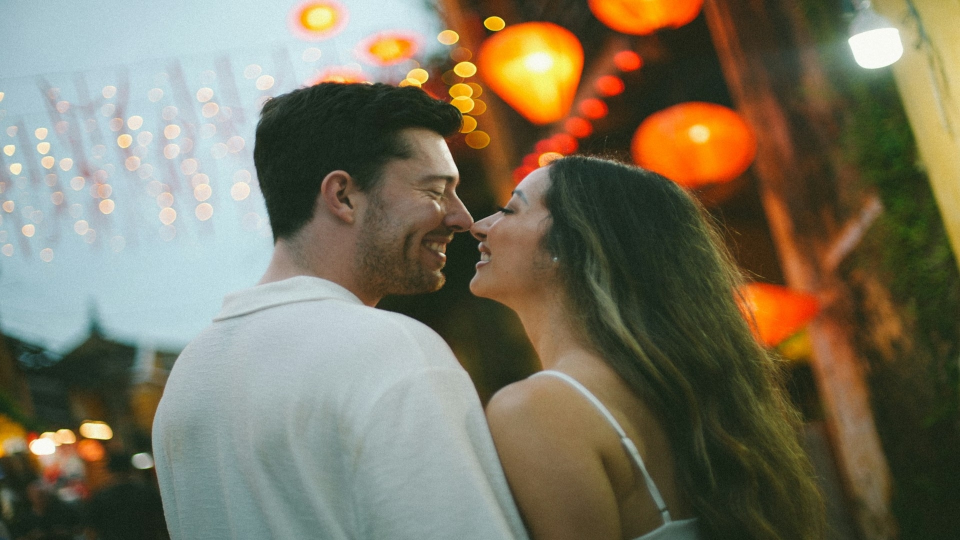 couple celebrating together