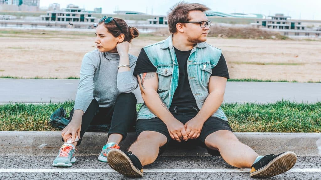 couple sitting calmly together