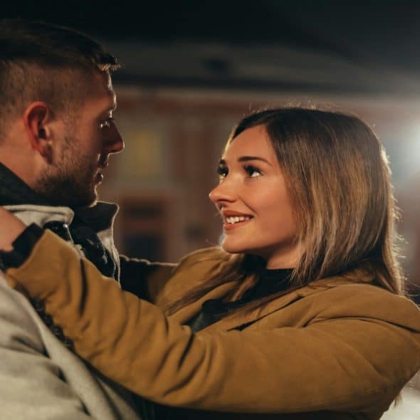 couple having calm conversation