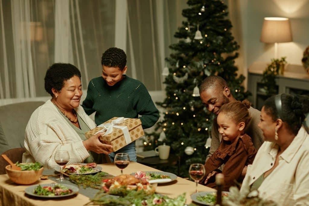 family dinner table