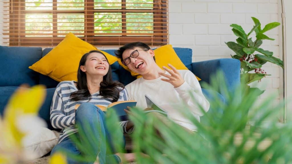 couple enjoying time together without distractions