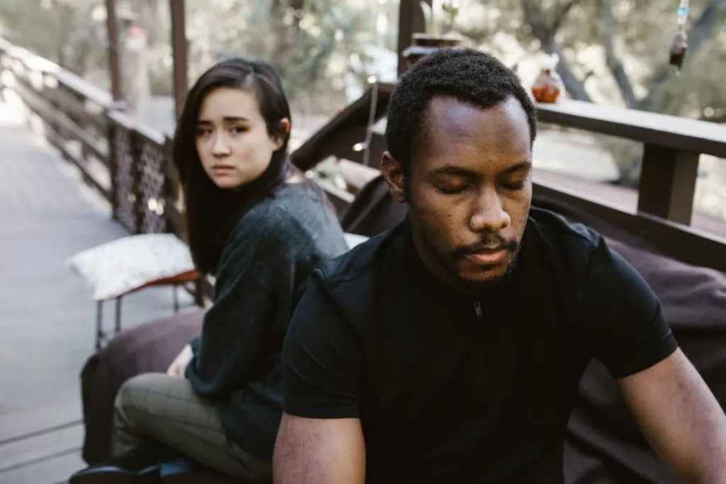 A sad couple