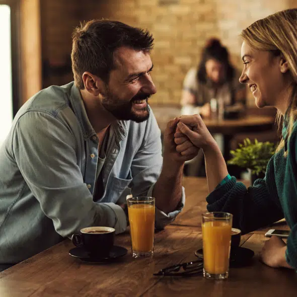 A couple on a date