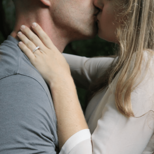 A couple being intimate