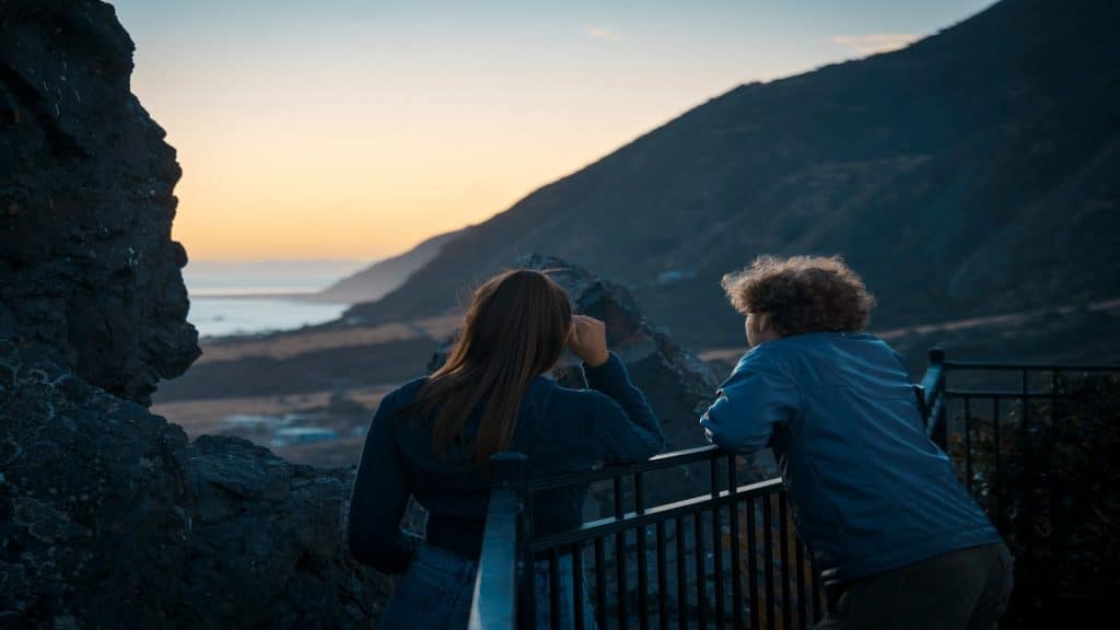 couple watching sunset