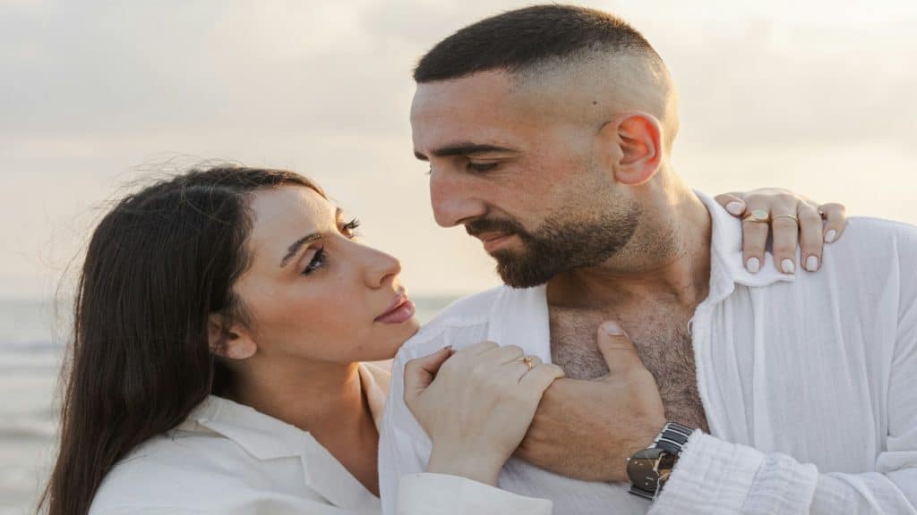 man noticing thoughtful gesture