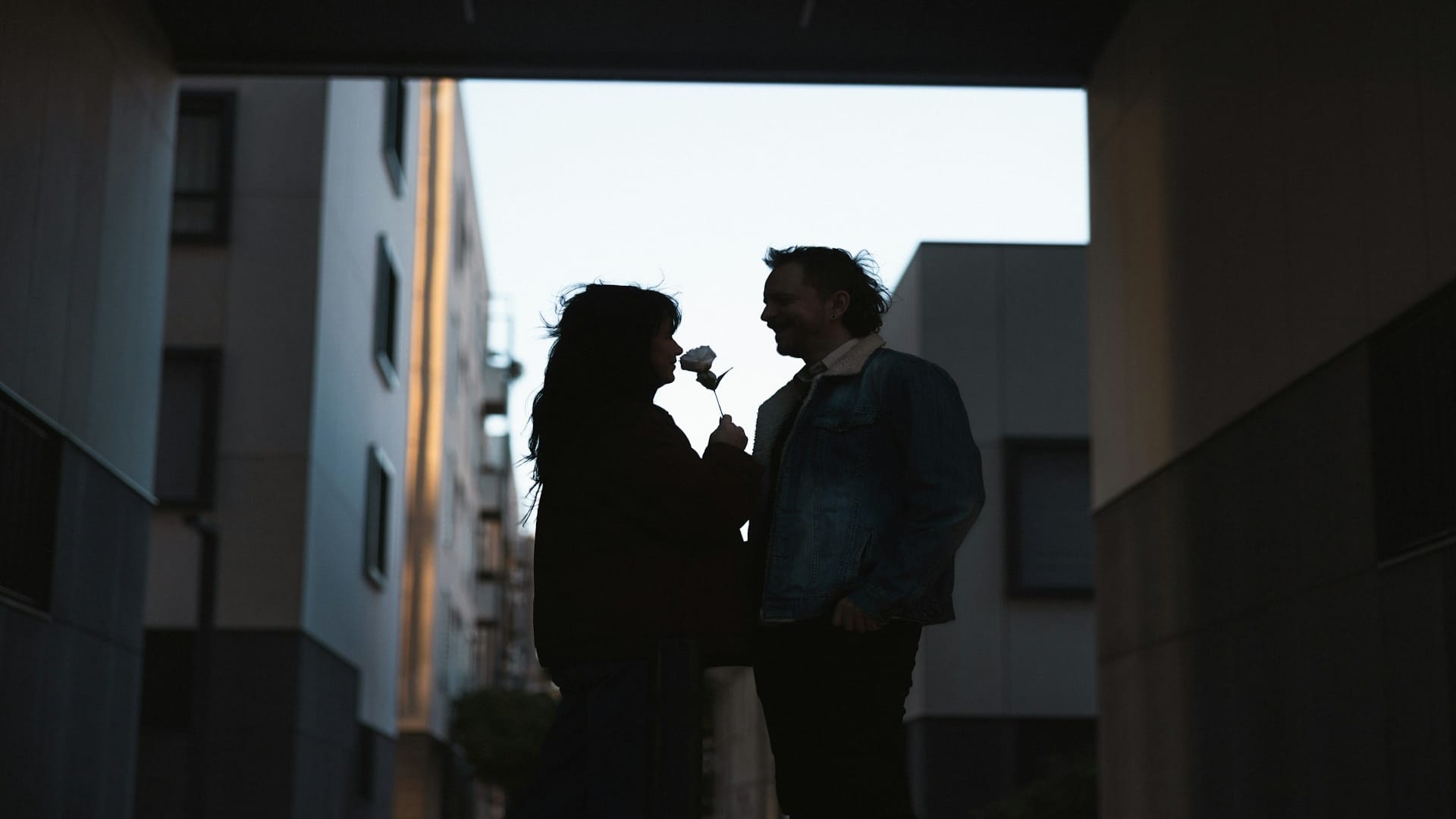 couple talking during walk