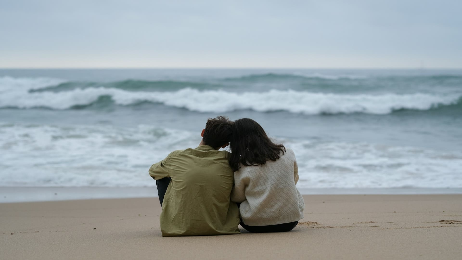 couple sitting quietly together