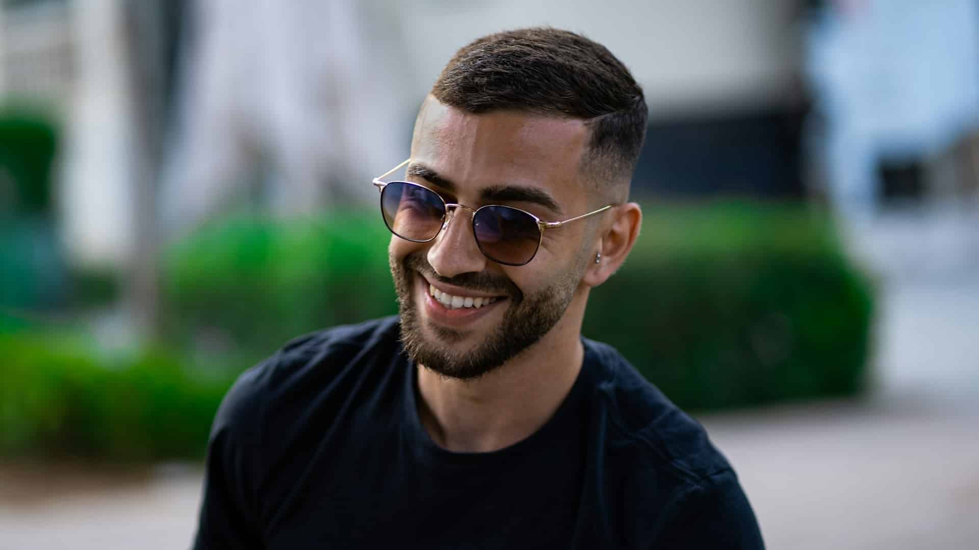 man half smile